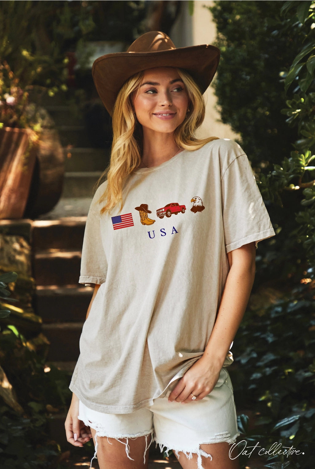 USA Oversized Graphic Top