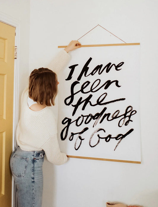 Large Poster: I have seen- w/ Banner Wood