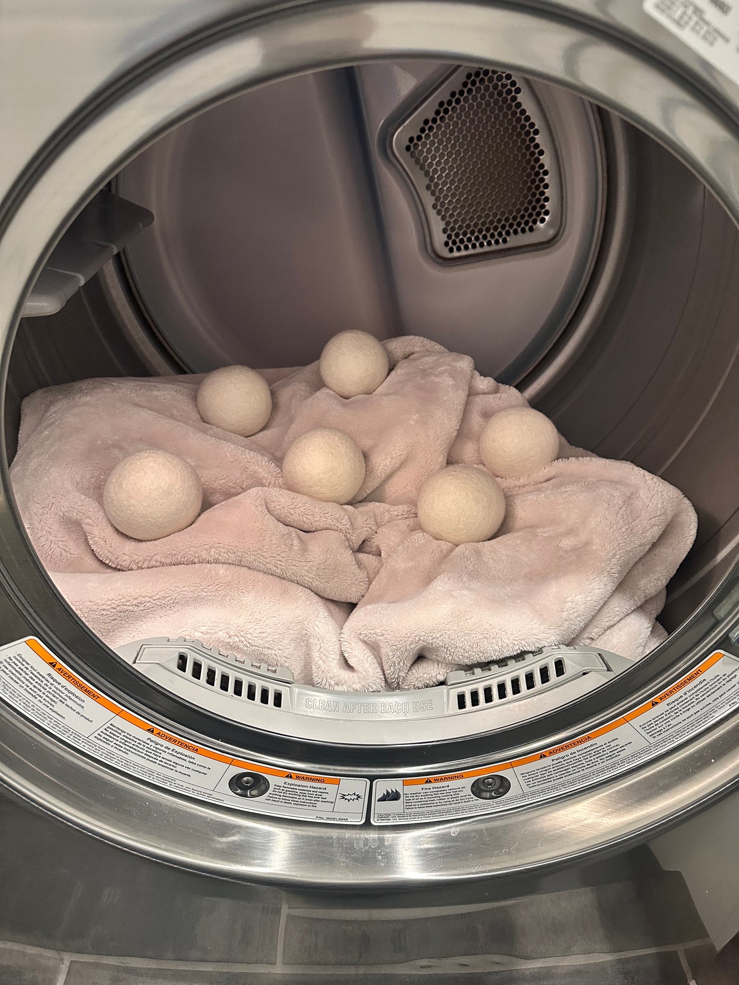Organic Wool Dryer Balls, Set of 6