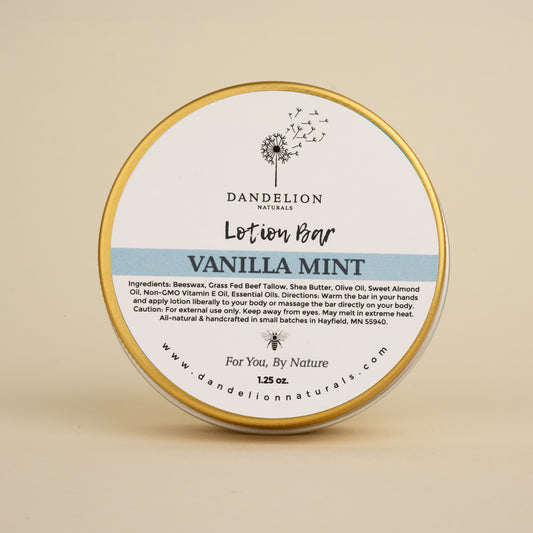 Vanilla Mint Lotion Bar