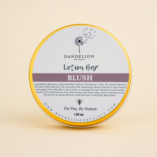 Blush Lotion Bar with Geranium, Patchouli & Lavender