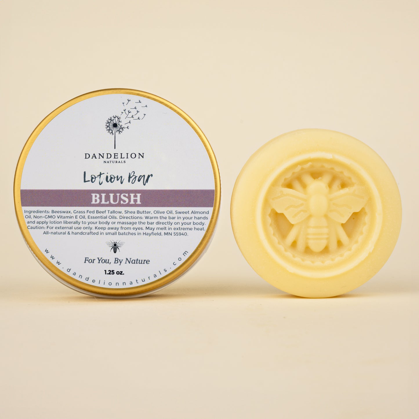Blush Lotion Bar with Geranium, Patchouli & Lavender