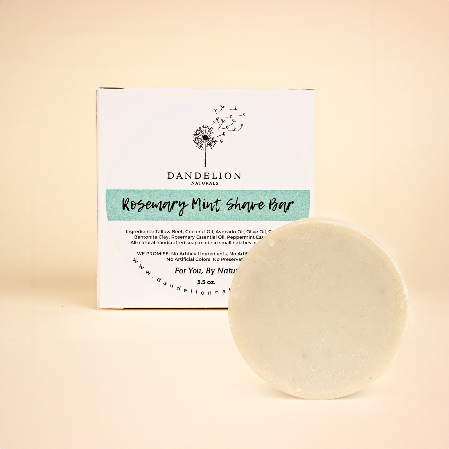 Rosemary Mint Tallow Shave Bar Soap