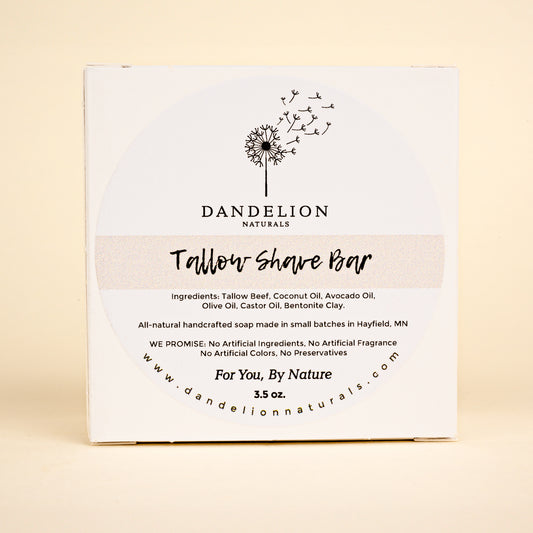 Unscented Tallow Shave Bar Soap
