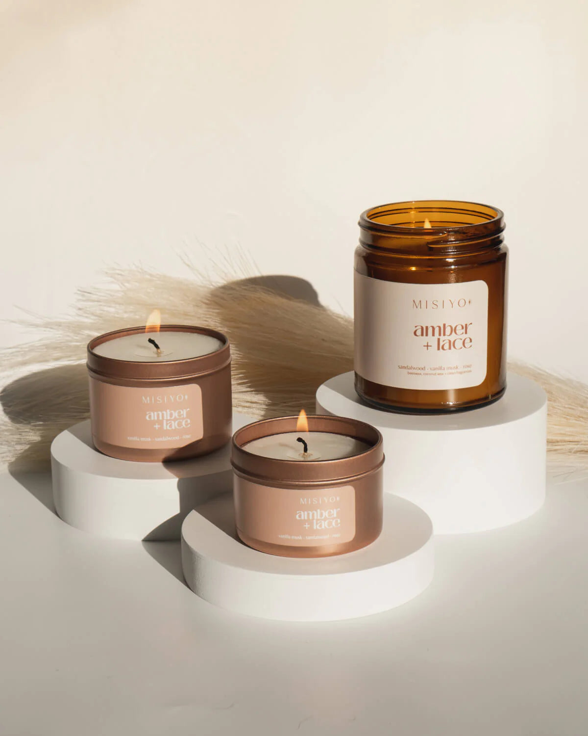 Amber + Lace Candle