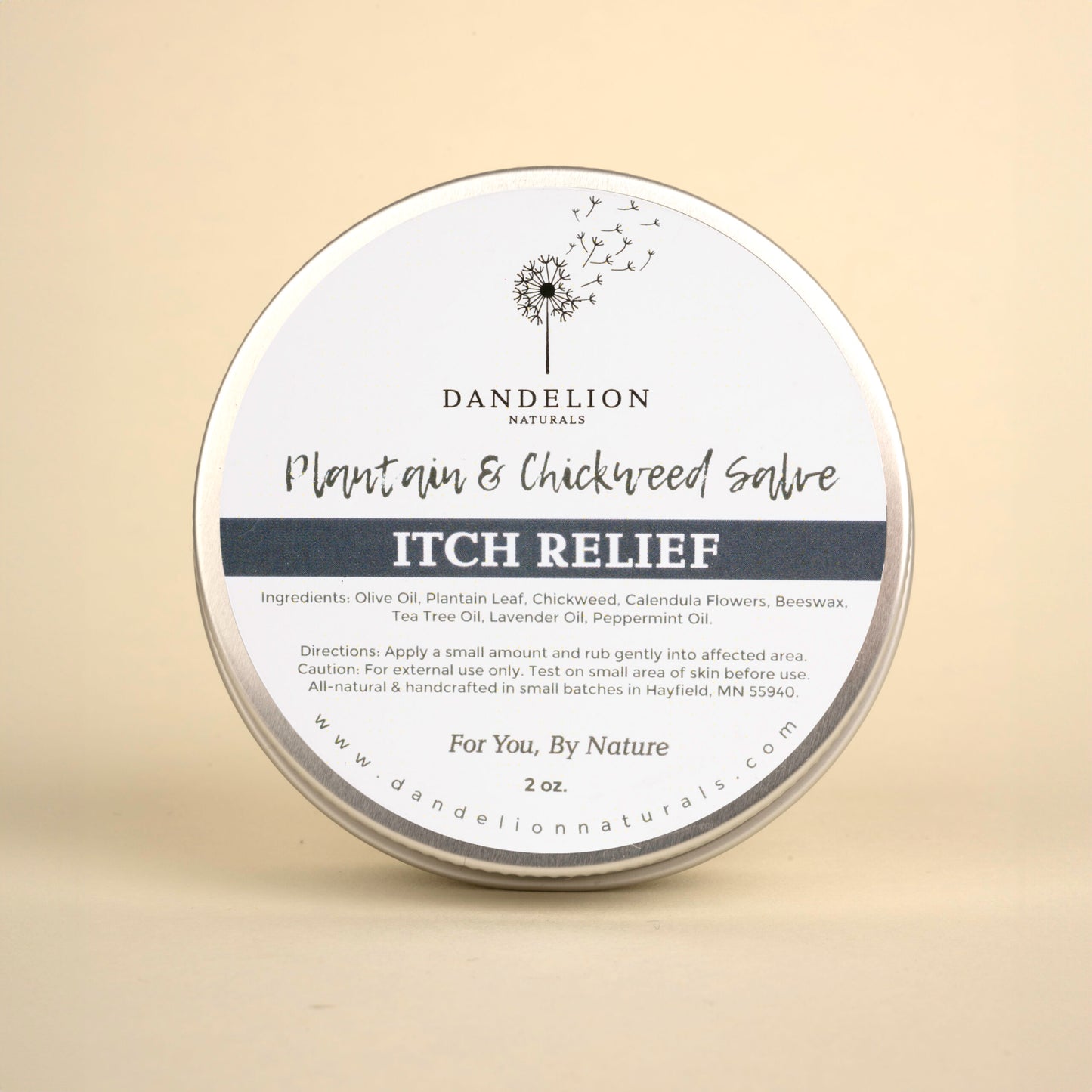 Itch Relief Salve with Plantain, Chickweed & Calendula