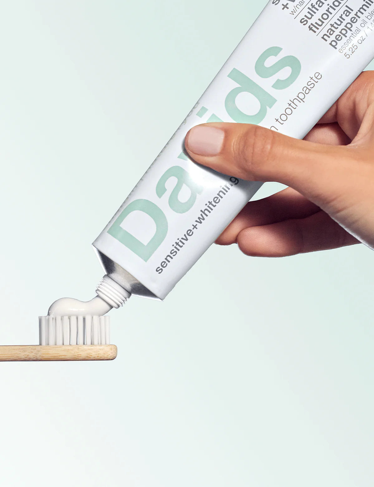 Davids Sensitive + Whitening Nano-hydroxyapatite Premium Toothpaste / Peppermint