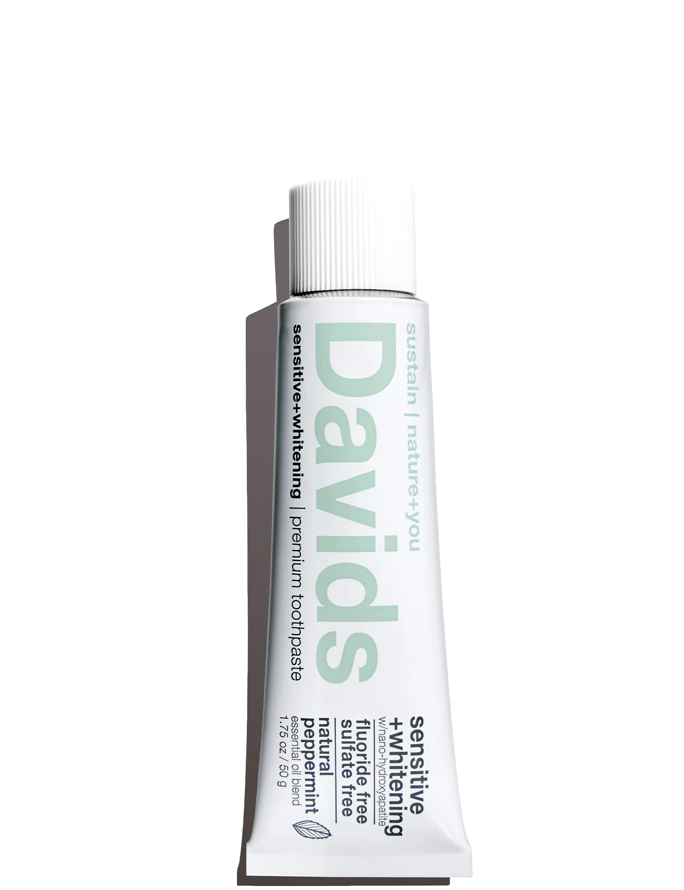 Davids Sensitive + Whitening Nano-hydroxyapatite Premium Toothpaste / Peppermint