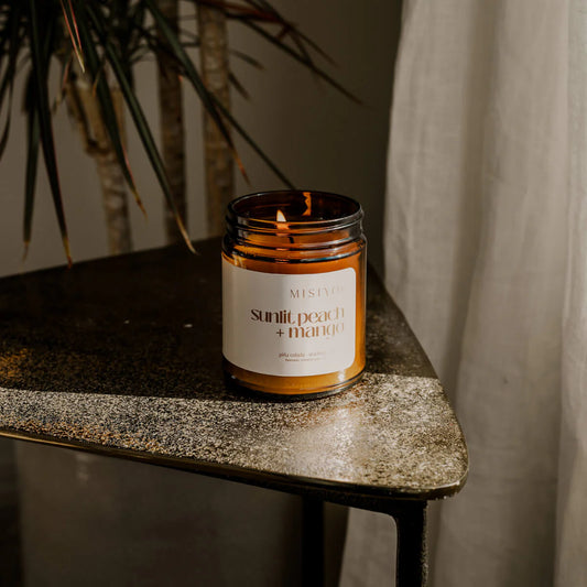 Sunlit Peach + Mango Candle