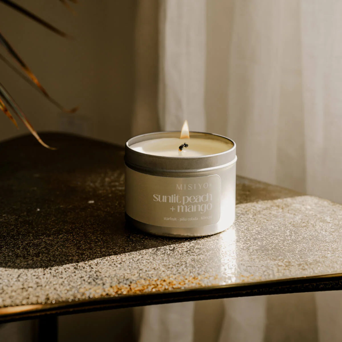 Sunlit Peach + Mango Candle
