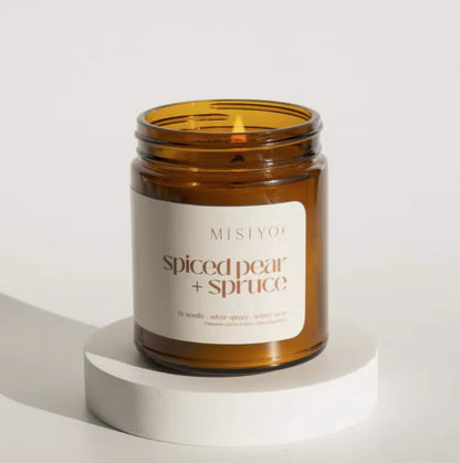 Spiced Pear + Spruce Candle
