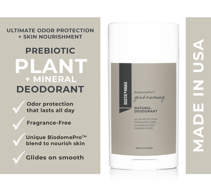 Good Morning Fragrance-Free Natural Deodorant