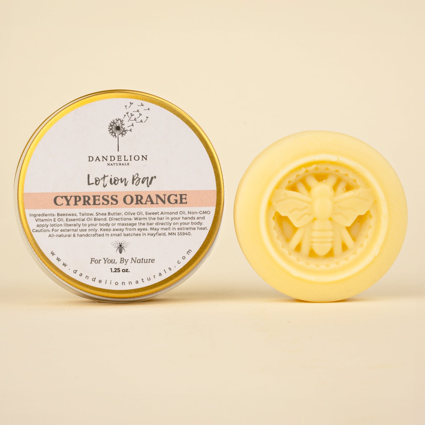 Cypress Orange Lotion Bar