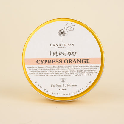 Cypress Orange Lotion Bar