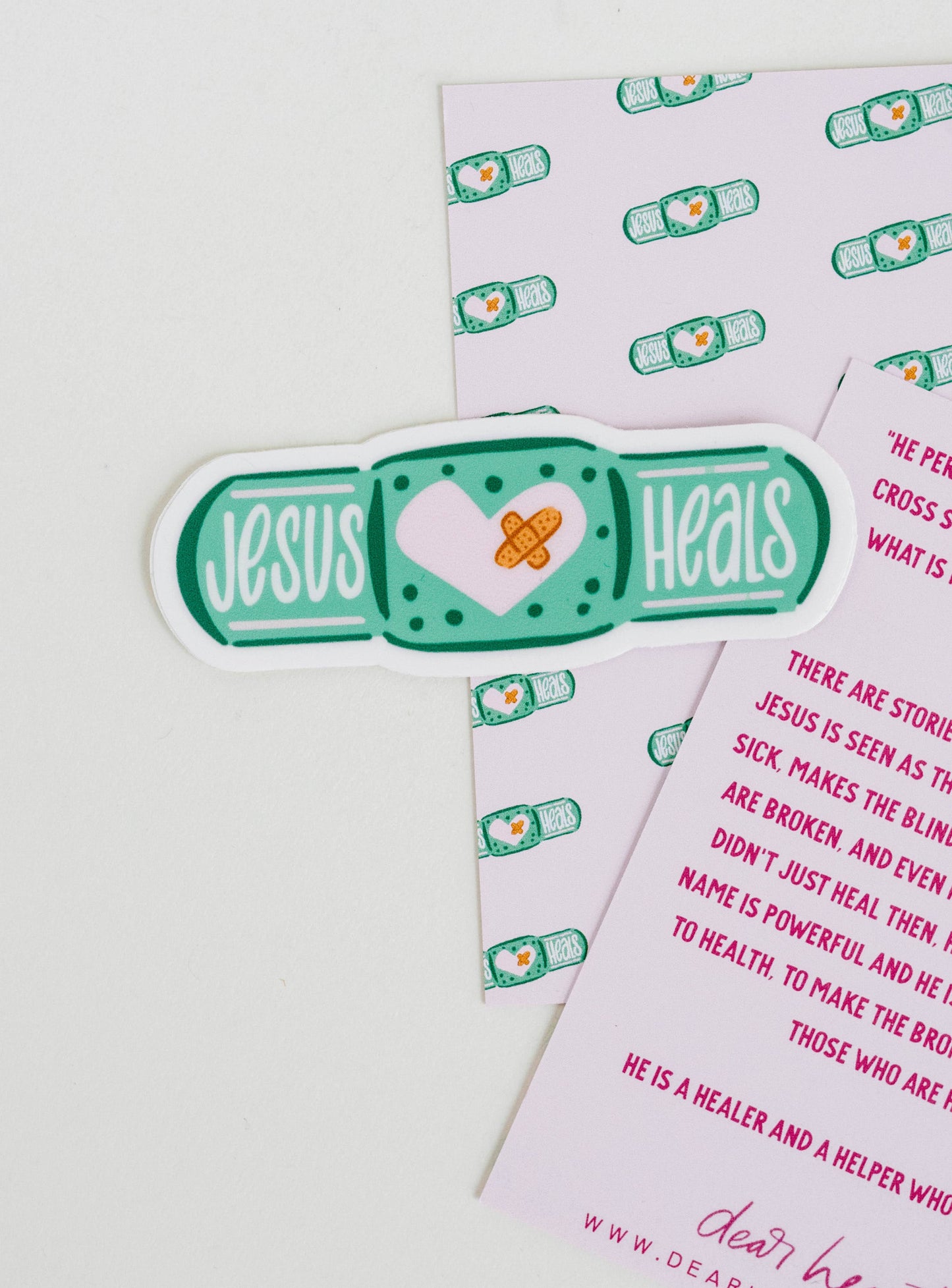 Jesus Heals Sticker