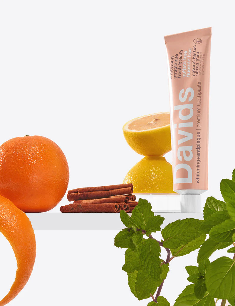 Davids premium toothpaste / herbal citrus peppermint