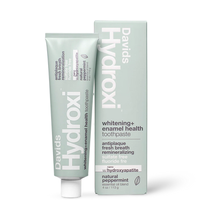 Davids Hydroxi™ whitening+enamel health nano hydroxyapatite premium toothpaste / peppermint, 4 oz