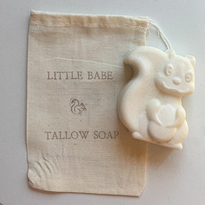 Little Babe Tallow Bar Soap –Squirrel