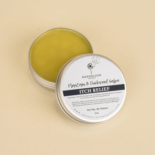 Itch Relief Salve with Plantain, Chickweed & Calendula