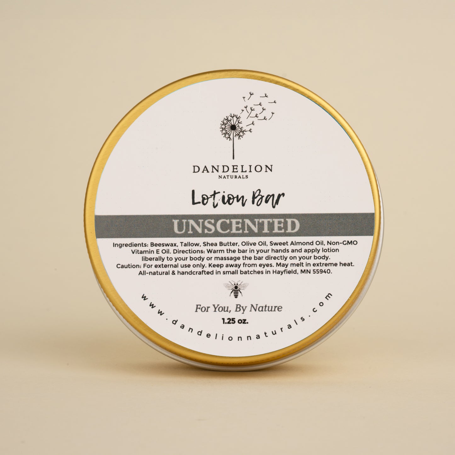 Unscented Lotion Bar