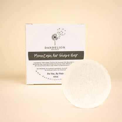 Mountain Air Tallow Shave Bar Soap