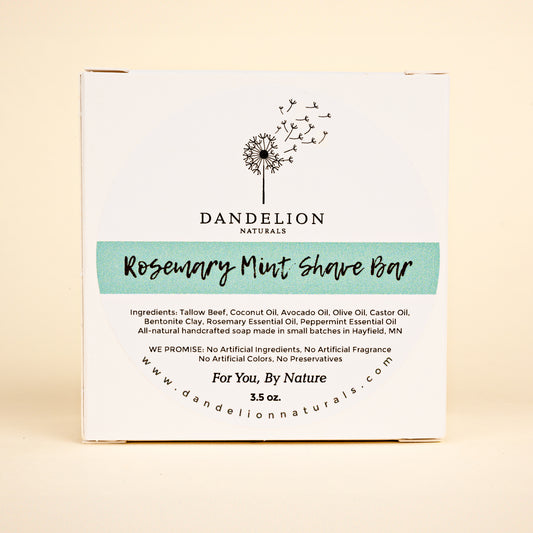 Rosemary Mint Tallow Shave Bar Soap