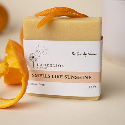 Smells Like Sunshine Bar Soap With Grapefruit, Orange, Lemon, Lime