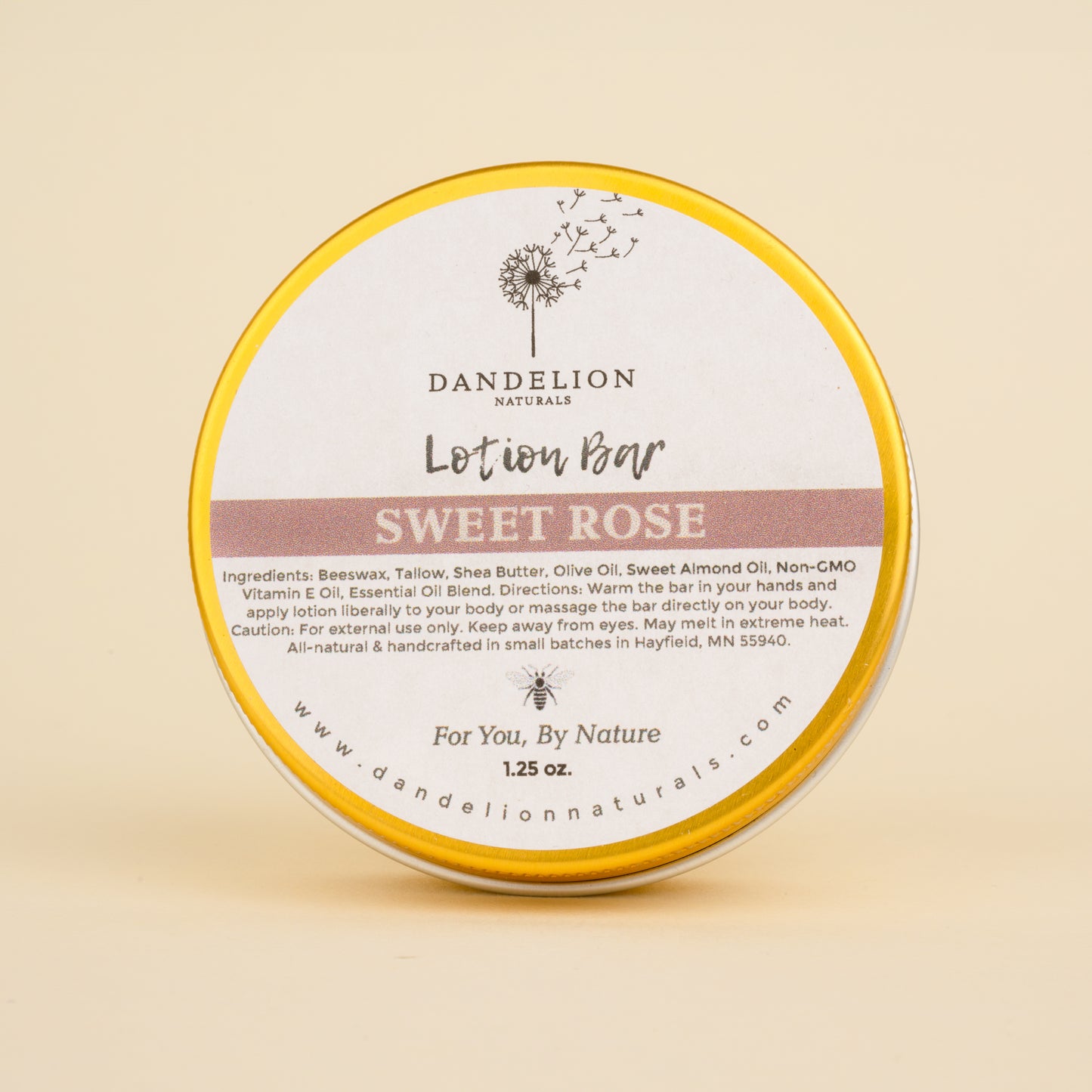 Sweet Rose Lotion Bar