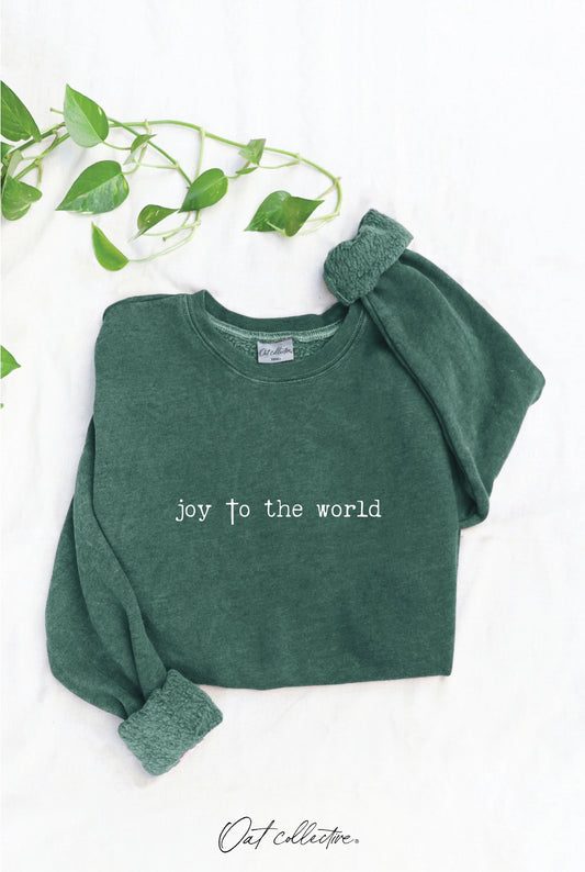 Joy To the World Mineral Graphic Sweatshirt