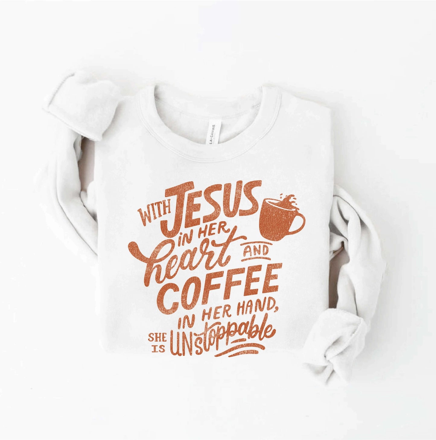 With Jesus in Her Heart  Sweatshirt