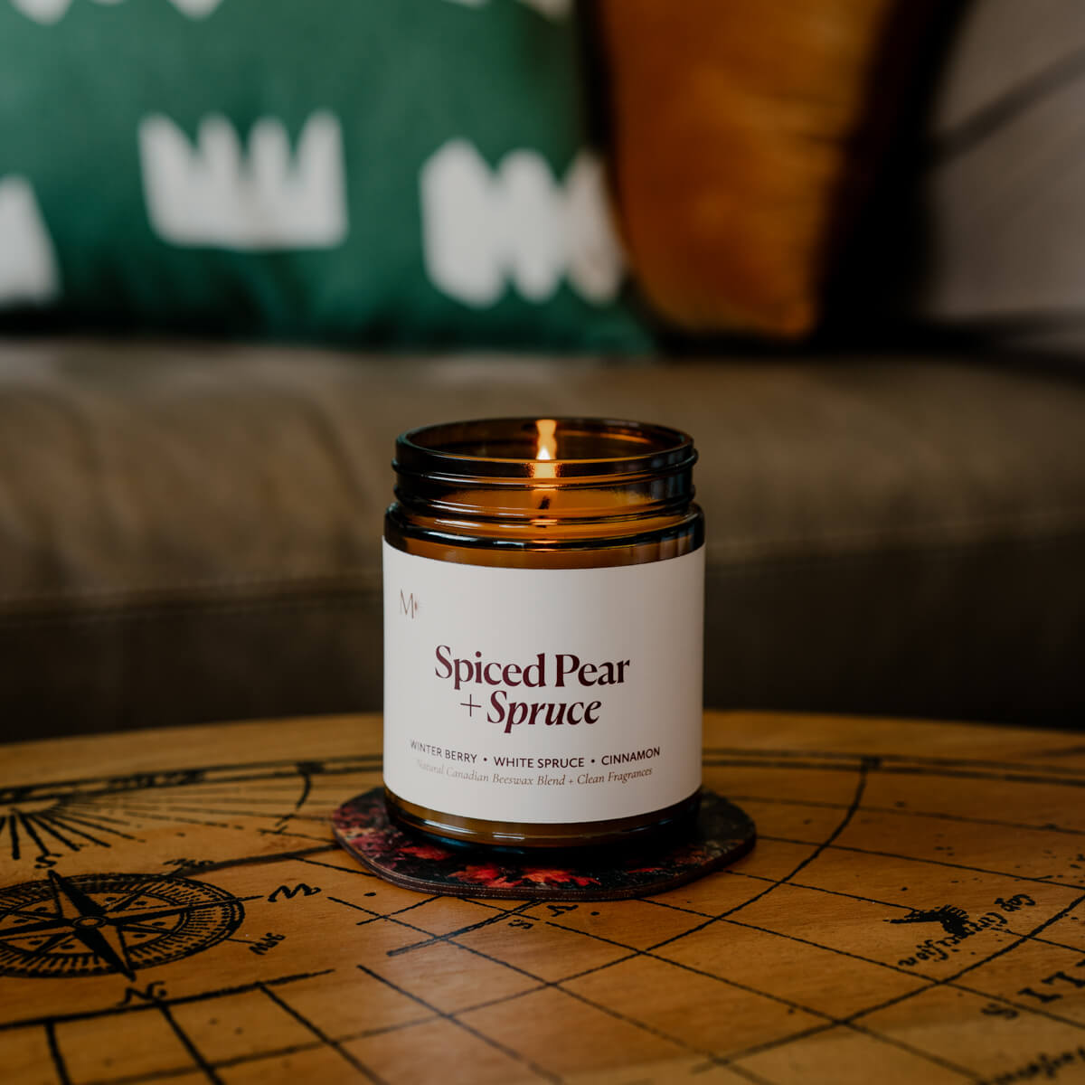 Spiced Pear + Spruce Candle