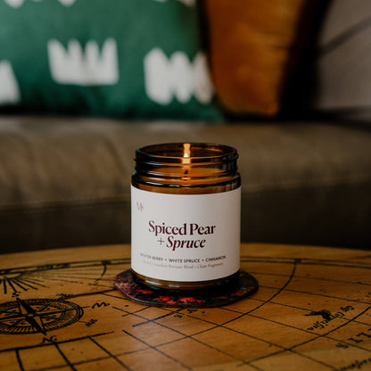 Spiced Pear + Spruce Candle