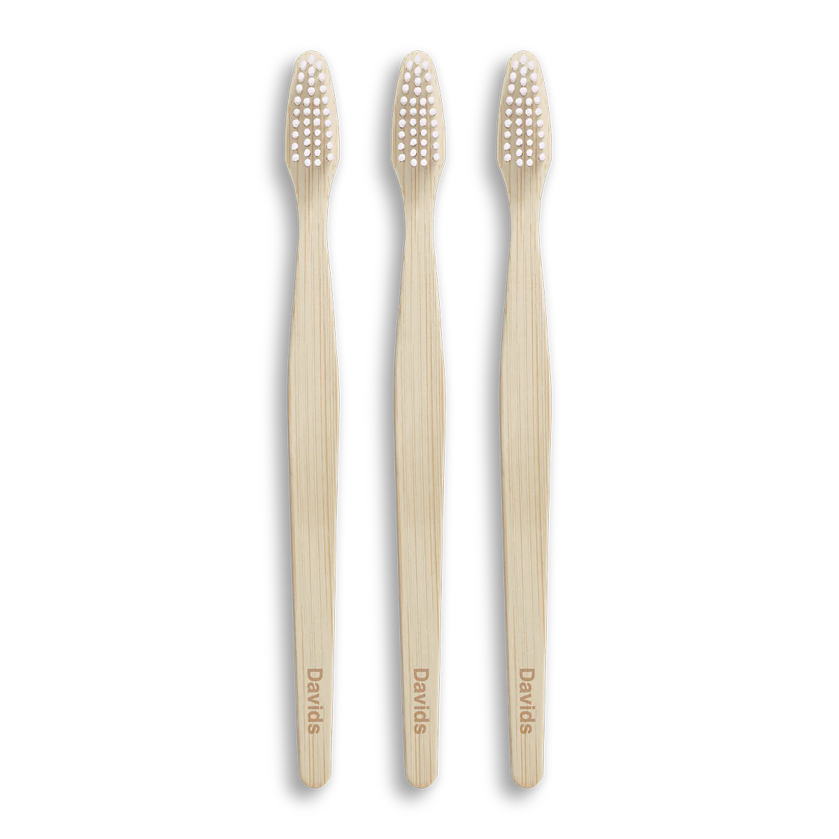 Davids premium bamboo toothbrush / adult soft / 3 pack