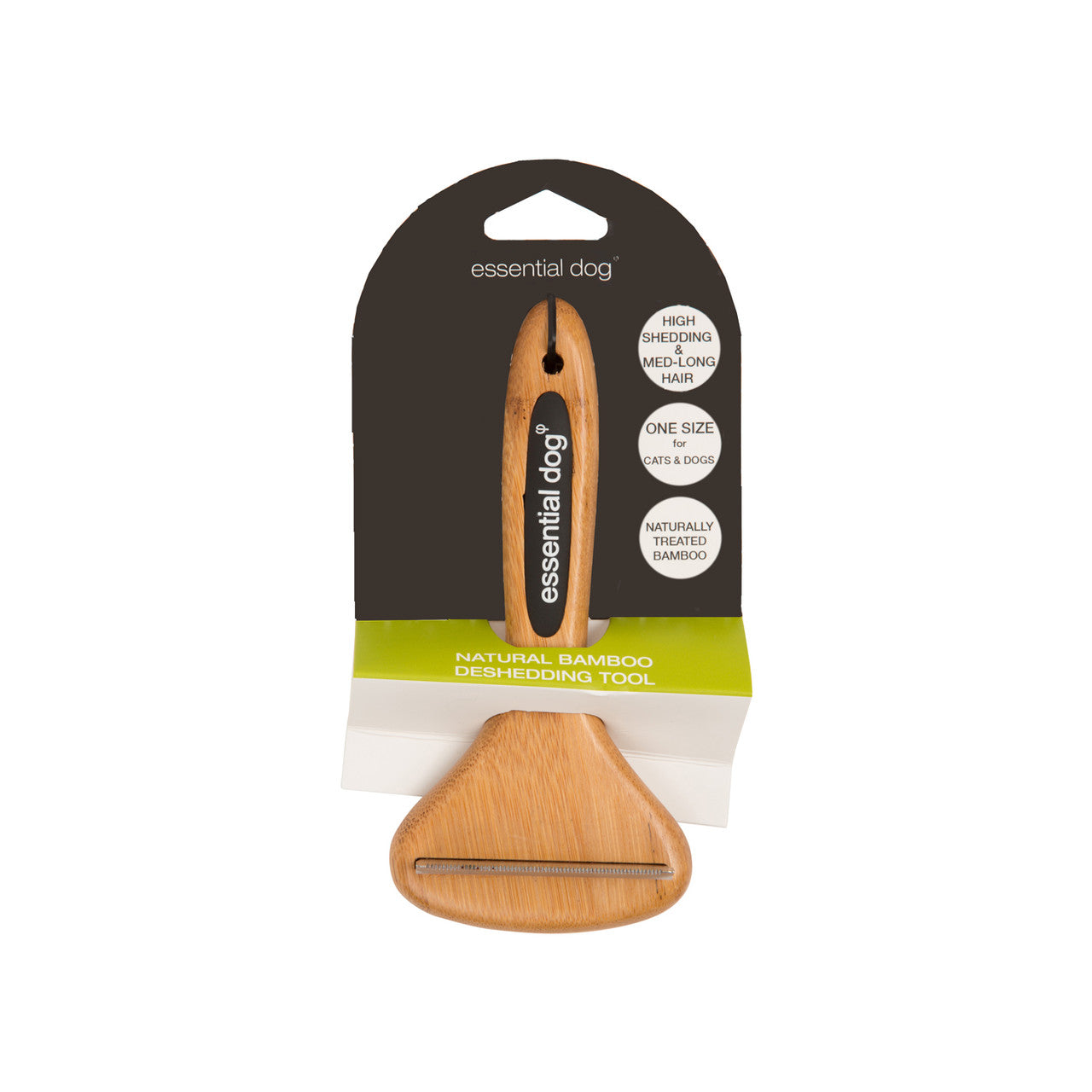 Natural Bamboo Deshedding Tool: Dogs & Cats