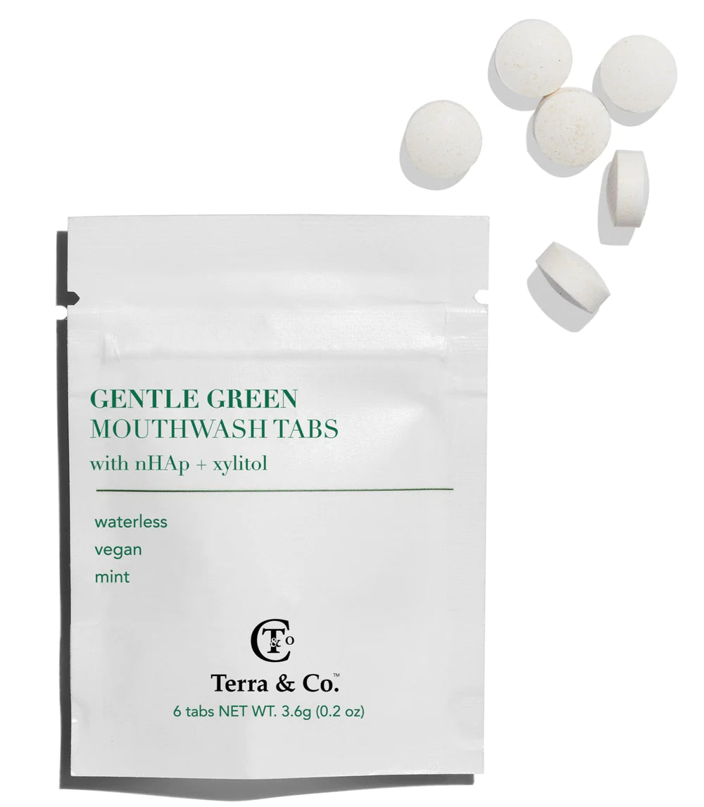 Gentle Green Mouthwash Tabs- 5 Sachet Travel Bundle (30 tabs)