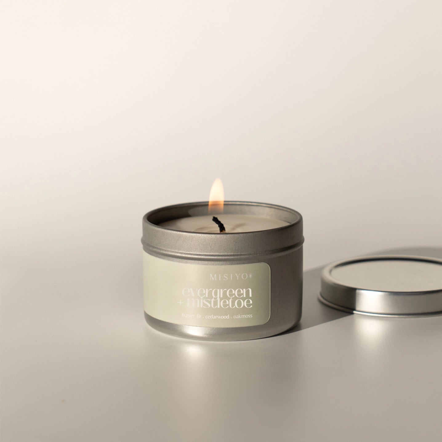 Evergreen + Mistletoe Candle